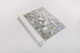 Cotton Field Blue Gray by Julia Purinton. shown as a rolled paper print. Available as archival giclee rolled canvas, fine art paper, or poster print. SKU 42243i.