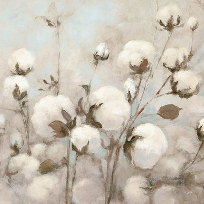 Cotton Field Crop Neutral by Julia Purinton. SKU 33319a. Archival Giclee Fine art print for wall decor.