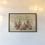 Cotton Still Life I by Julia Purinton. shown as a paper print in a black flame. Available as a archival giclee rolled canvas, fine art paper, or poster print. SKU 51540i.