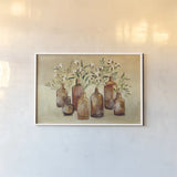 Cotton Still Life I by Julia Purinton. shown as a paper print in a white frame. Available as a archival giclee rolled canvas, fine art paper, or poster print. SKU 51540i.