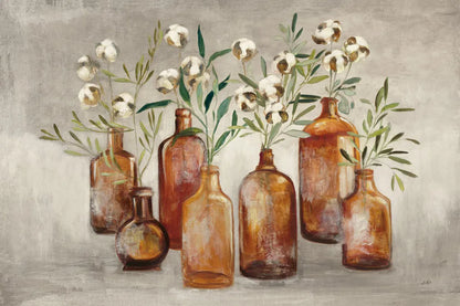 Cotton Still Life I Gray by Julia Purinton. SKU 61132i. Archival Giclee Fine art print for wall decor.