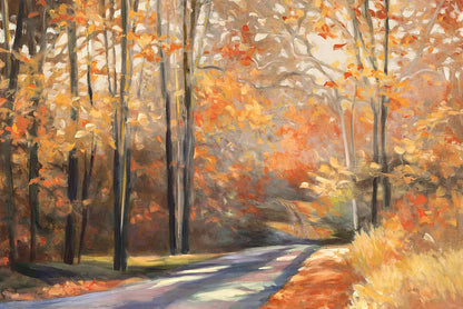 Country Road by Julia Purinton. SKU 9222i. Archival Giclee Fine art print for wall decor.