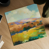 Daybreak Valley II by Julia Purinton. Shown as a detailed flat fine art print, highlighting archival giclee quality. Available as an archival giclee rolled canvas, fine art paper, or poster print. SKU 61139a.