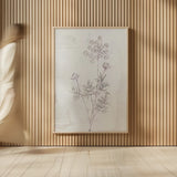 Delicate Meadow I by Julia Purinton. shown as over sized large wall art. Available as an archival giclee rolled canvas, fine art paper, or poster print. SKU 91564h.