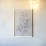 Delicate Meadow II by Julia Purinton. shown as a paper print in a white frame. Available as a archival giclee rolled canvas, fine art paper, or poster print. SKU 91565h.