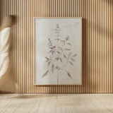 Delicate Meadow III by Julia Purinton. shown as over sized large wall art. Available as an archival giclee rolled canvas, fine art paper, or poster print. SKU 91566h.