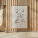 Delicate Meadow IV by Julia Purinton. shown as over sized large wall art. Available as an archival giclee rolled canvas, fine art paper, or poster print. SKU 91567h.