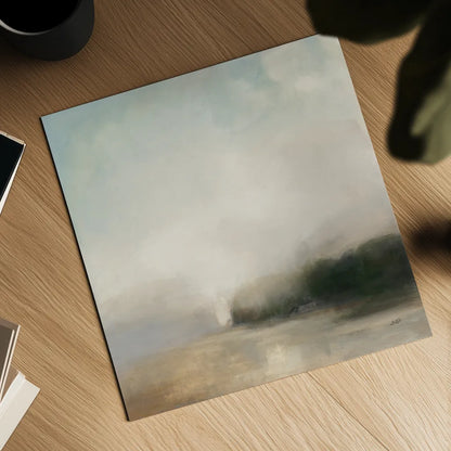 Distant Forest by Julia Purinton. Shown as a detailed flat fine art print, highlighting archival giclee quality. Available as an archival giclee rolled canvas, fine art paper, or poster print. SKU 78364a.