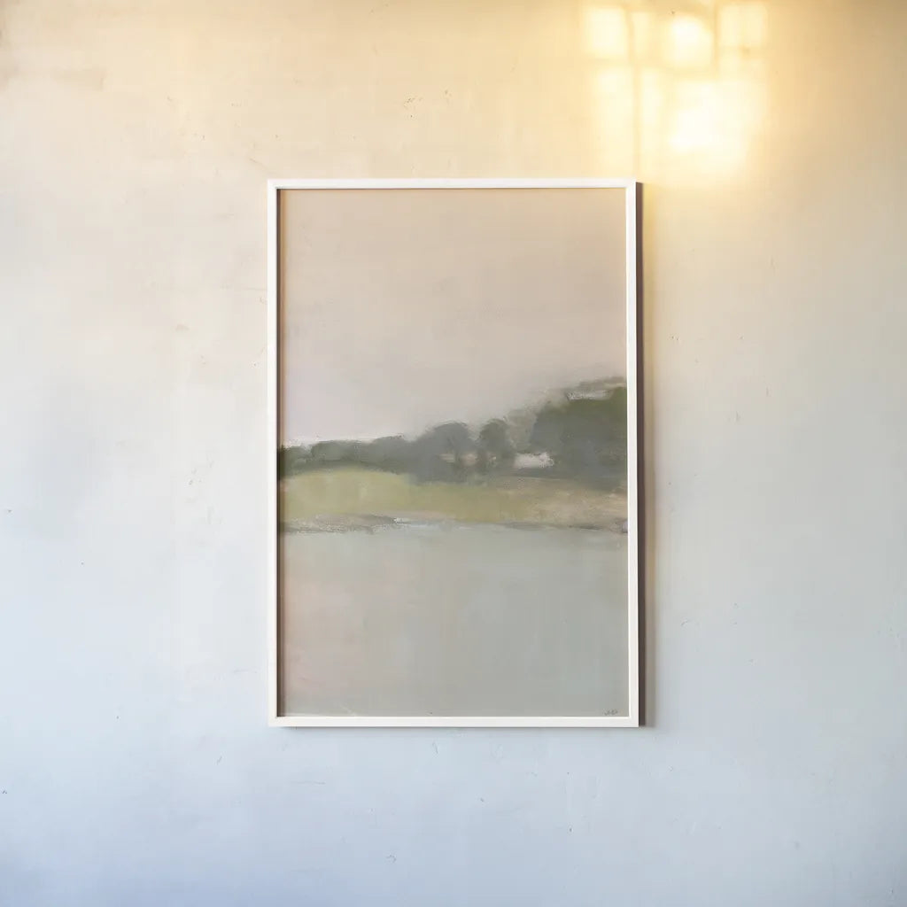 Dream Valley II Neutral Crop I by Julia Purinton. shown as a paper print in a white frame. Available as a archival giclee rolled canvas, fine art paper, or poster print. SKU 73017h.