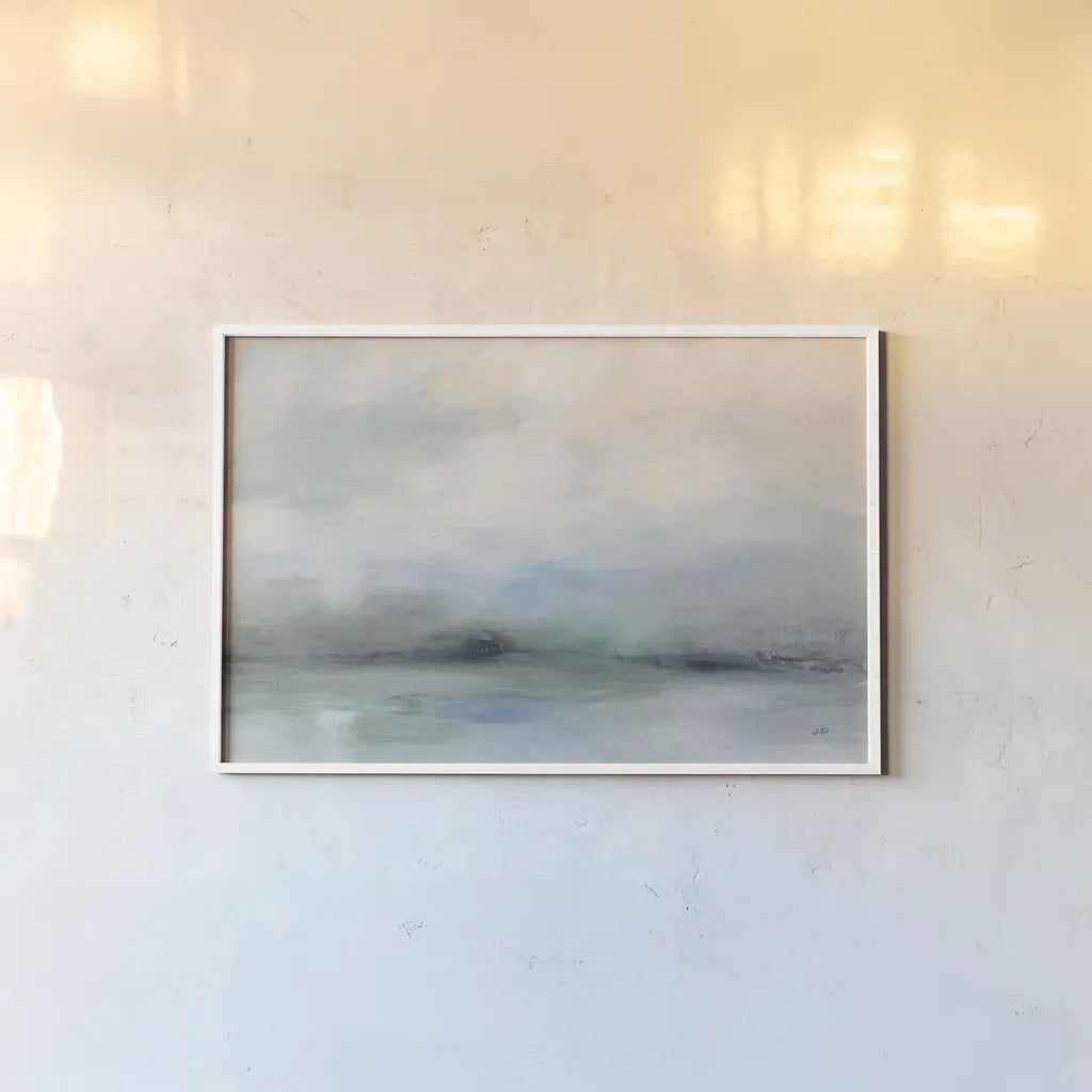 Dreams of the Ocean by Julia Purinton. shown as a paper print in a white frame. Available as a archival giclee rolled canvas, fine art paper, or poster print. SKU 73243i.