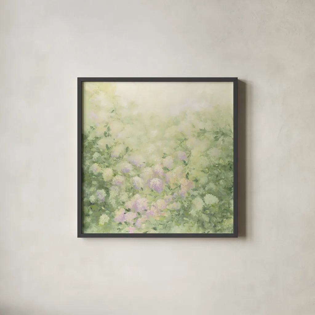 Dreamy Neutral by Julia Purinton. Shown in a sleek black glass frame for a contemporary gallery look. Available as an archival giclee rolled canvas, fine art paper, or poster print. SKU 82346a.