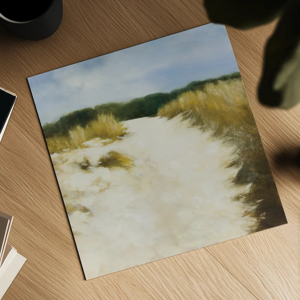 Dune Days by Julia Purinton. Shown as a detailed flat fine art print, highlighting archival giclee quality. Available as an archival giclee rolled canvas, fine art paper, or poster print. SKU 93108a.