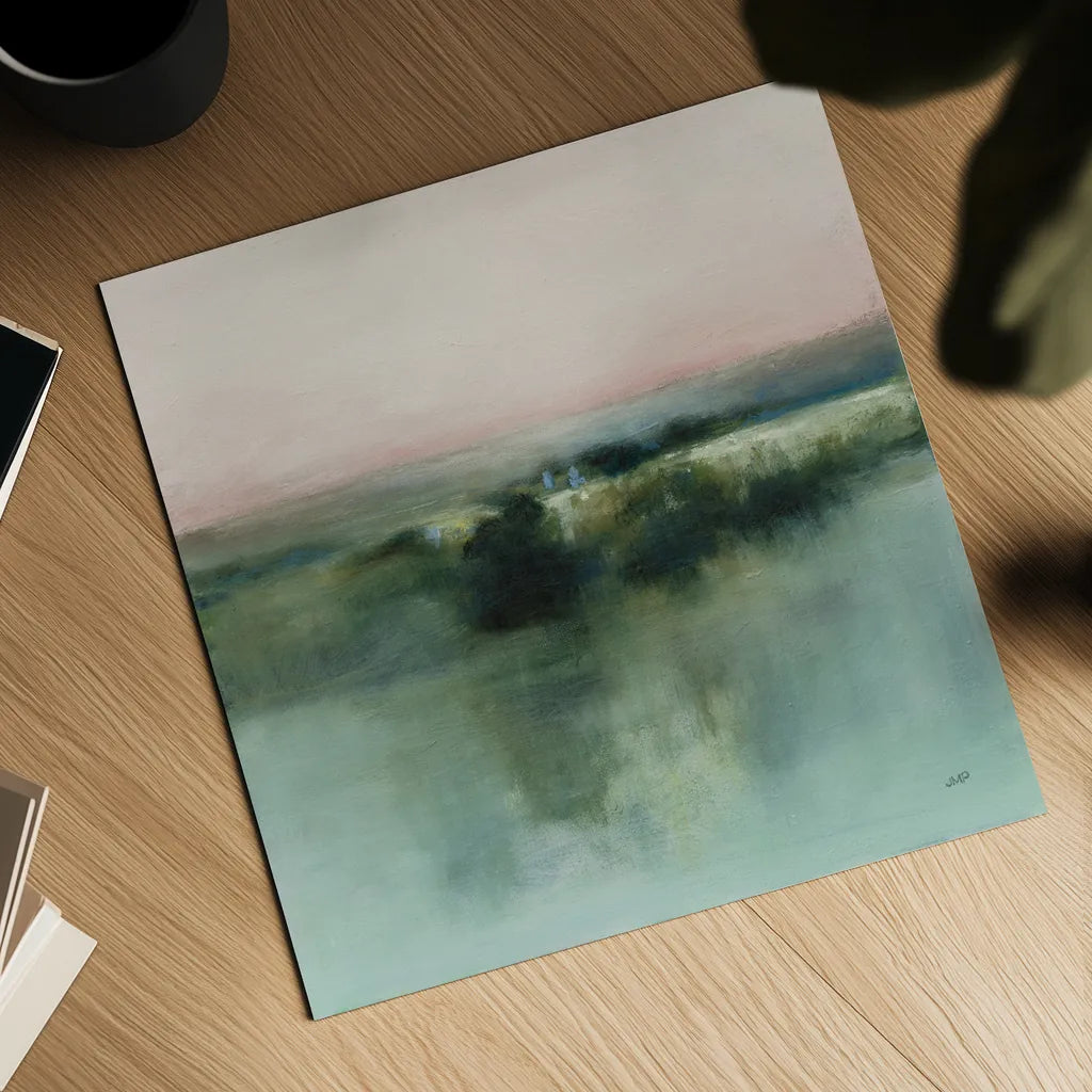Dusk Blush by Julia Purinton. Shown as a detailed flat fine art print, highlighting archival giclee quality. Available as an archival giclee rolled canvas, fine art paper, or poster print. SKU 88236a.