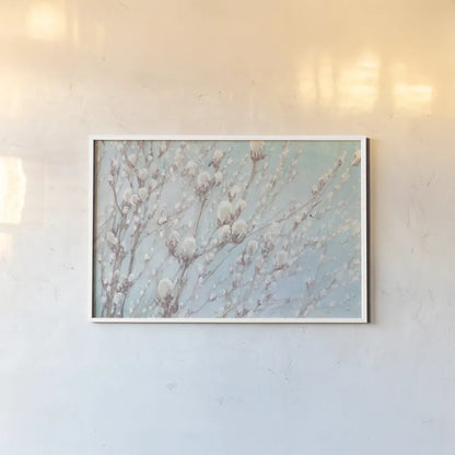 Early Spring Crop by Julia Purinton. shown as a paper print in a white frame. Available as a archival giclee rolled canvas, fine art paper, or poster print. SKU 40809i.