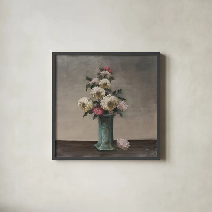 Elegant by Julia Purinton. Shown in a sleek black glass frame for a contemporary gallery look. Available as an archival giclee rolled canvas, fine art paper, or poster print. SKU 96722a.