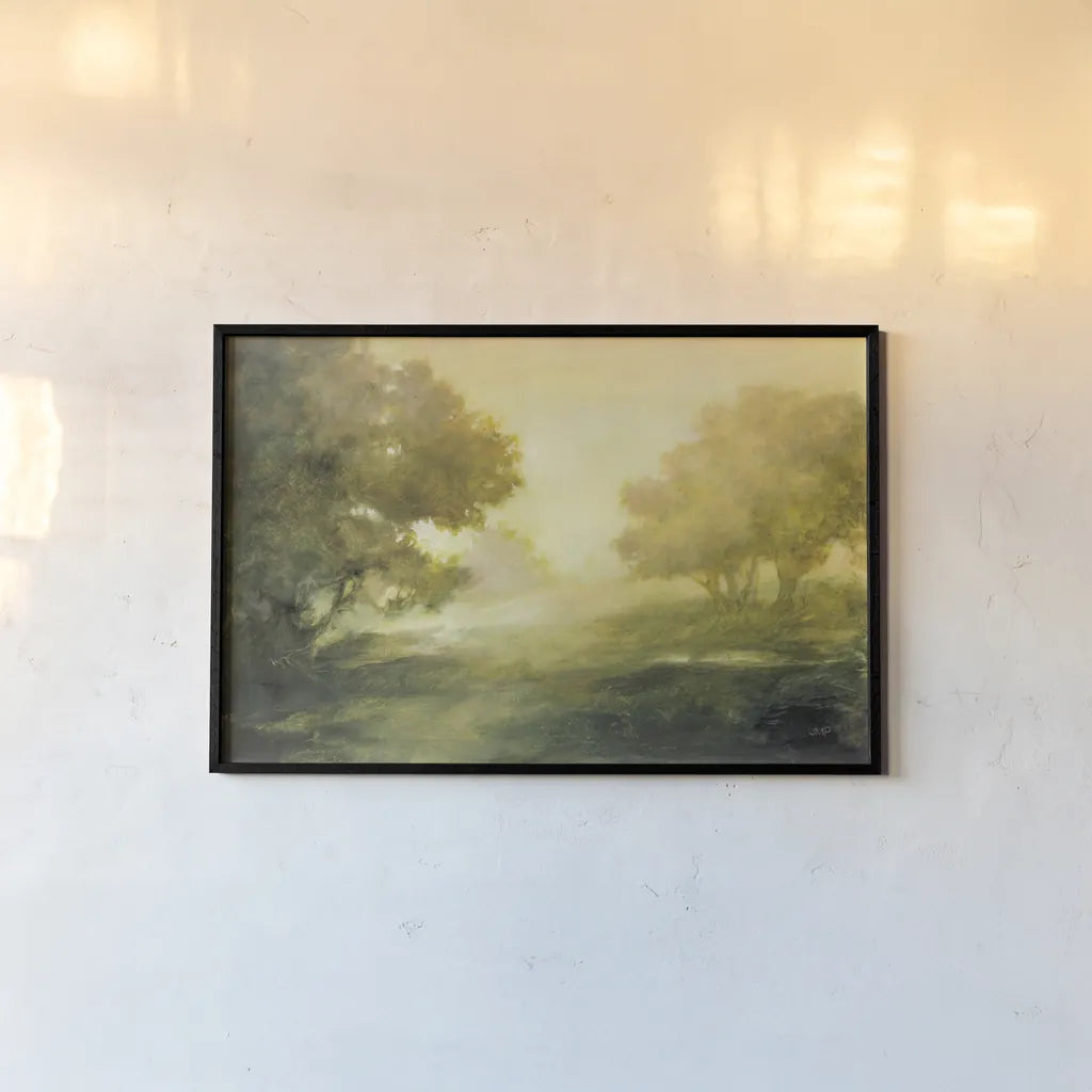 Evening Solitude by Julia Purinton. shown as a paper print in a black flame. Available as a archival giclee rolled canvas, fine art paper, or poster print. SKU 85167i.