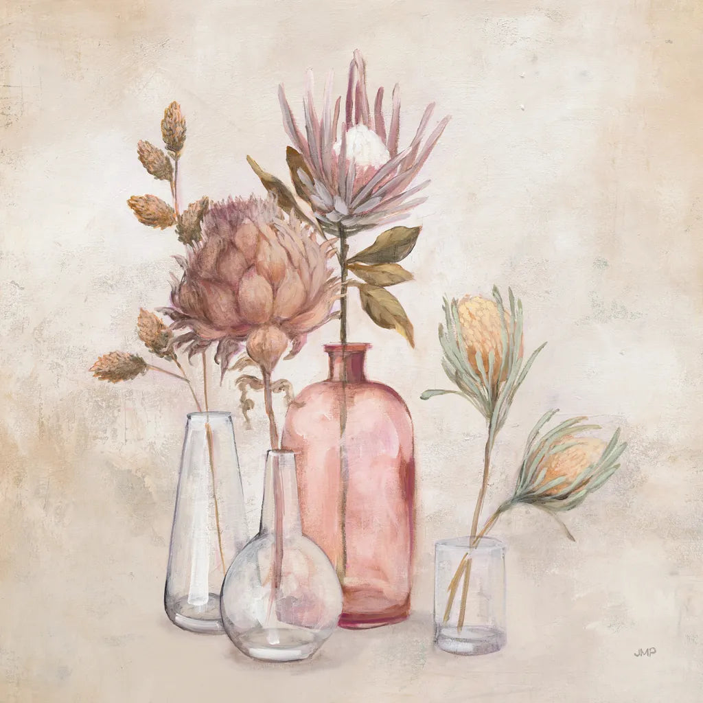 Exotic Florals by Julia Purinton. SKU 71917a. Archival Giclee Fine art print for wall decor.