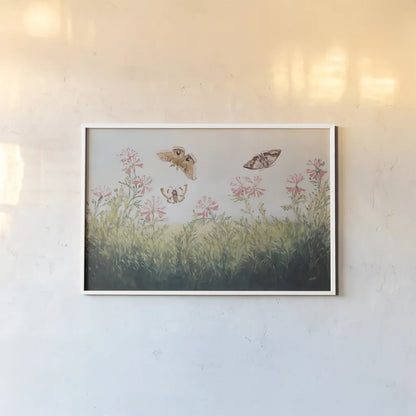 Fallow Field by Julia Purinton. shown as a paper print in a white frame. Available as a archival giclee rolled canvas, fine art paper, or poster print. SKU 91063i.