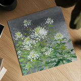 Farmhouse Cleome II by Julia Purinton. Shown as a detailed flat fine art print, highlighting archival giclee quality. Available as an archival giclee rolled canvas, fine art paper, or poster print. SKU 47858a.
