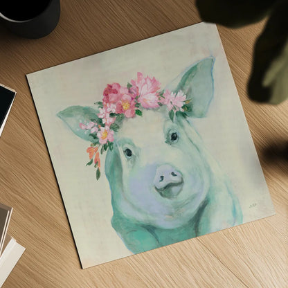 Festival Girl IV by Julia Purinton. Shown as a detailed flat fine art print, highlighting archival giclee quality. Available as an archival giclee rolled canvas, fine art paper, or poster print. SKU 50140a.