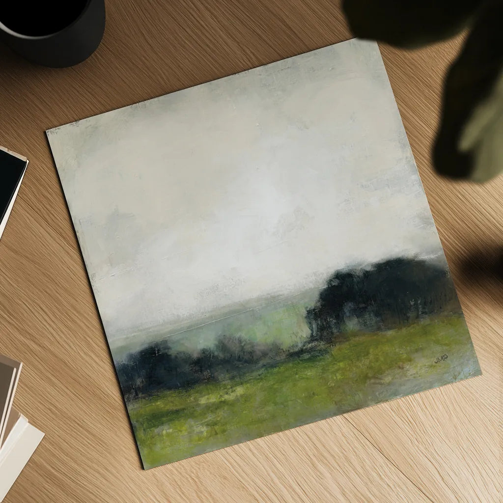 First View of the Water Neutral by Julia Purinton. Shown as a detailed flat fine art print, highlighting archival giclee quality. Available as an archival giclee rolled canvas, fine art paper, or poster print. SKU 77360a.