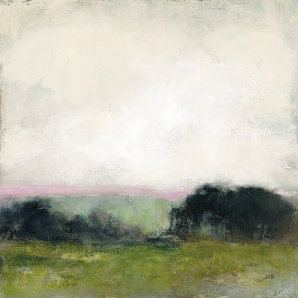 First View of the Water with Pink by Julia Purinton. SKU 79223a. Archival Giclee Fine art print for wall decor.