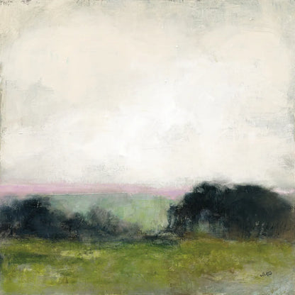 First View of the Water with Pink by Julia Purinton. SKU 79223a. Archival Giclee Fine art print for wall decor.