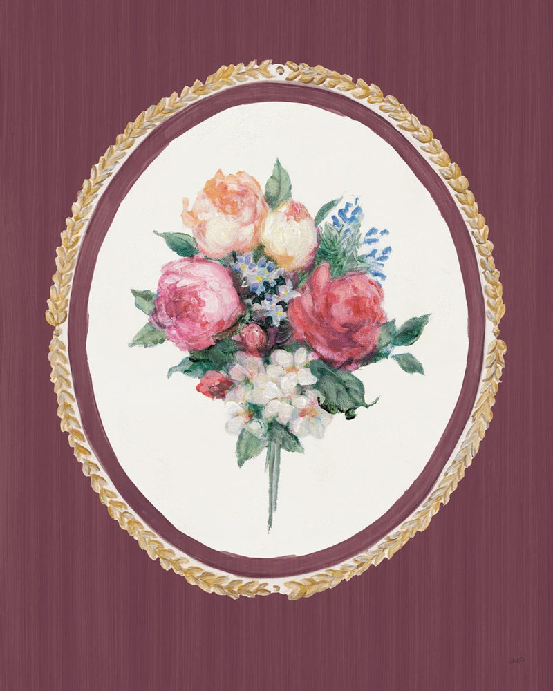 Floral Cameo I Mauve by Julia Purinton