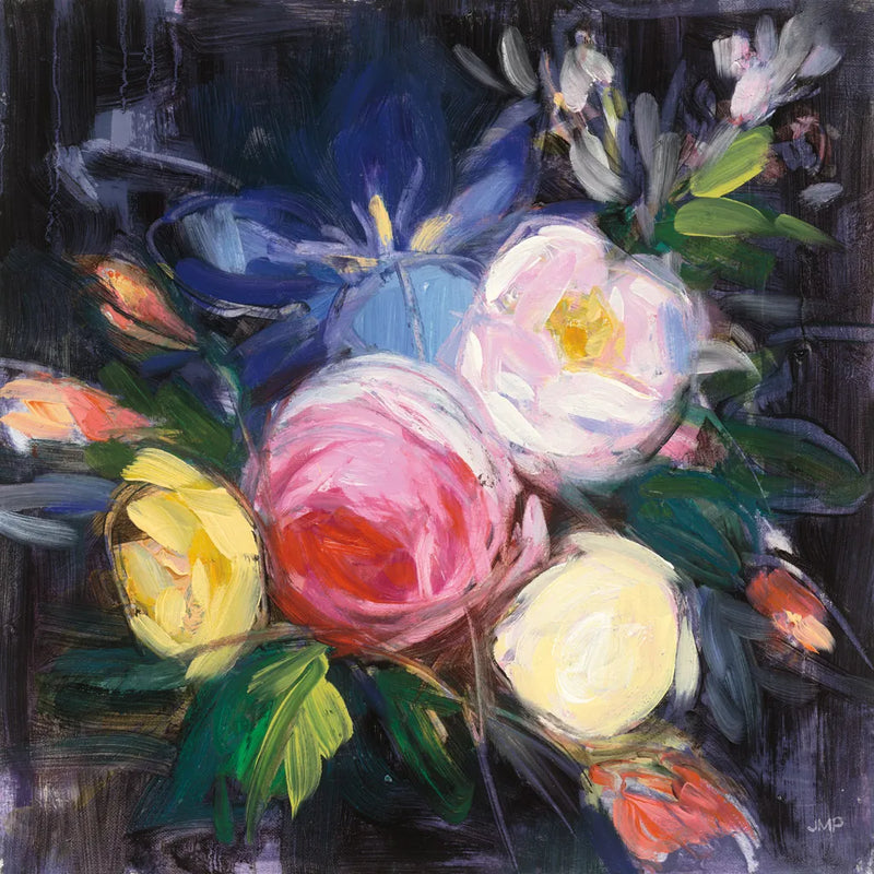 Floral Fun I by Julia Purinton. SKU 19733a. Archival Giclee Fine art print for wall decor.