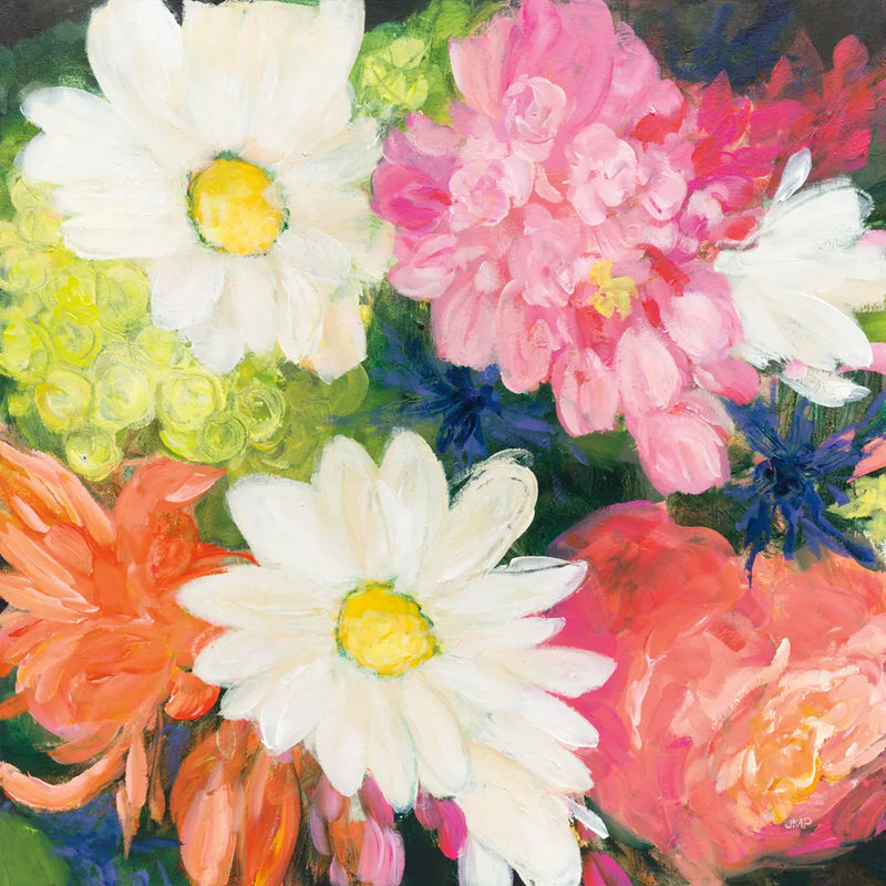 Floral Spectacular II by Julia Purinton. SKU 90690a. Archival Giclee Fine art print for wall decor.