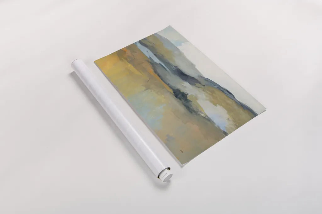 Folded Hills by Julia Purinton. shown as a rolled paper print. Available as archival giclee rolled canvas, fine art paper, or poster print. SKU 79247i.