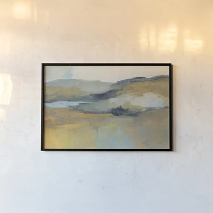 Folded Hills by Julia Purinton. shown as a paper print in a black flame. Available as a archival giclee rolled canvas, fine art paper, or poster print. SKU 79247i.