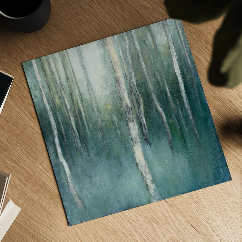 Forest Dream by Julia Purinton. Shown as a detailed flat fine art print, highlighting archival giclee quality. Available as an archival giclee rolled canvas, fine art paper, or poster print. SKU 30290a.