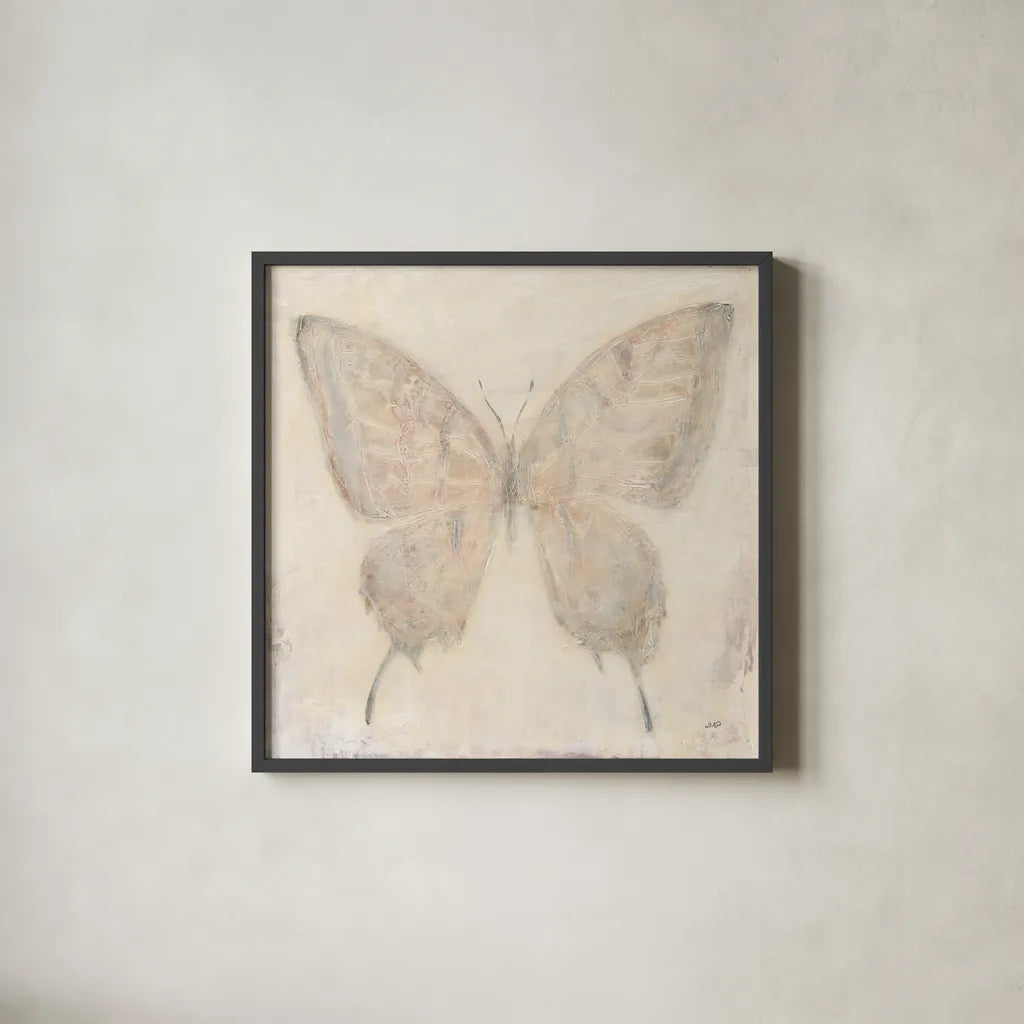Fragility I by Julia Purinton. Shown in a sleek black glass frame for a contemporary gallery look. Available as an archival giclee rolled canvas, fine art paper, or poster print. SKU 67932a.
