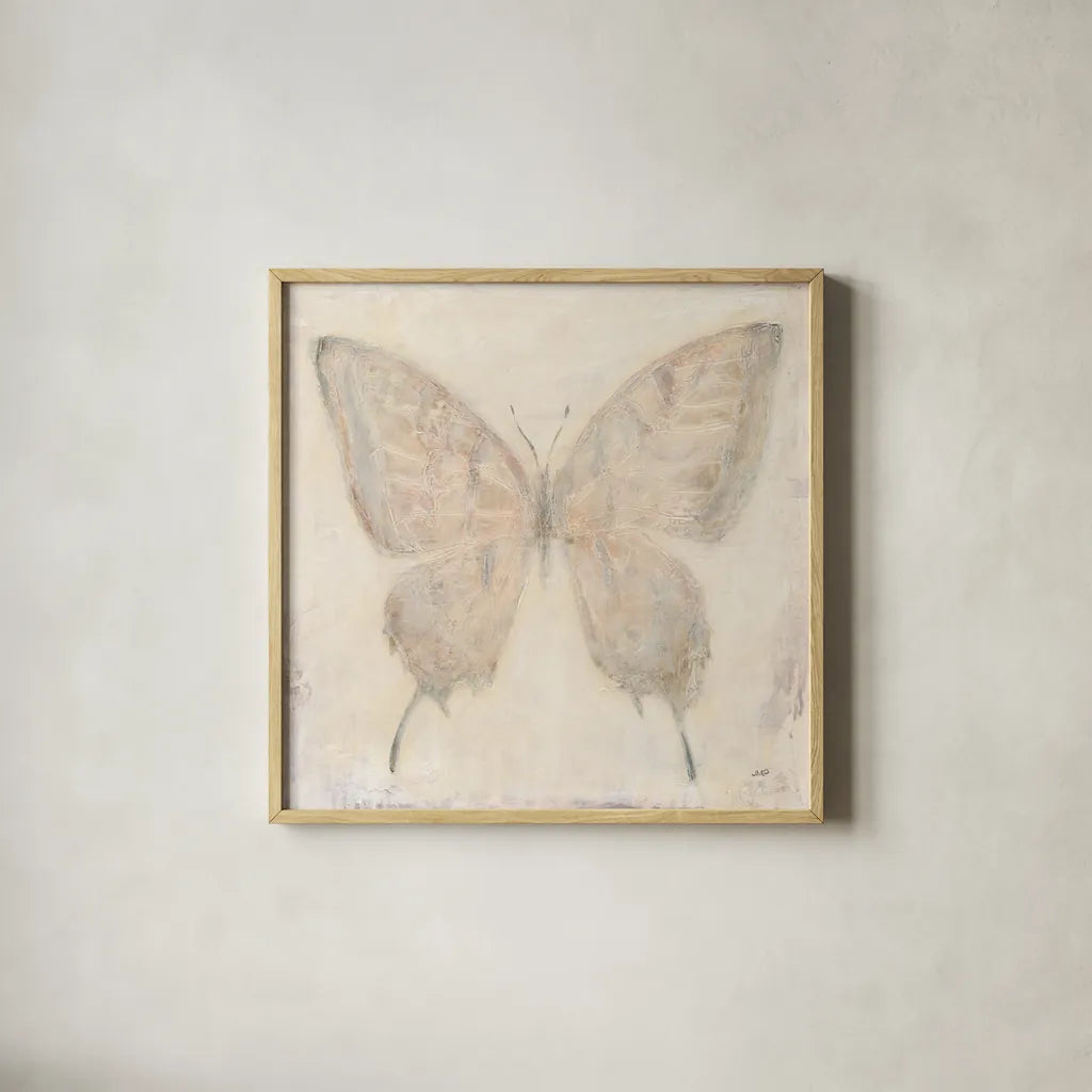 Fragility I by Julia Purinton. Shown in a natural wood glass frame for a timeless modern aesthetic. Available as an archival giclee rolled canvas, fine art paper, or poster print. SKU 67932a.