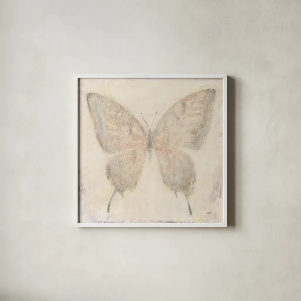 Fragility I by Julia Purinton. Shown in a crisp white glass frame for a clean and minimalist style. Available as an archival giclee rolled canvas, fine art paper, or poster print. SKU 67932a.