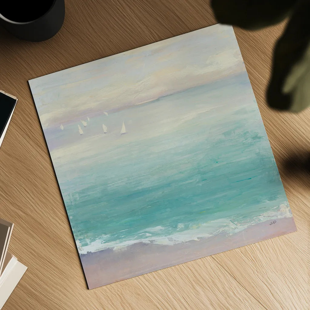 From the Shore by Julia Purinton. Shown as a detailed flat fine art print, highlighting archival giclee quality. Available as an archival giclee rolled canvas, fine art paper, or poster print. SKU 43393a.