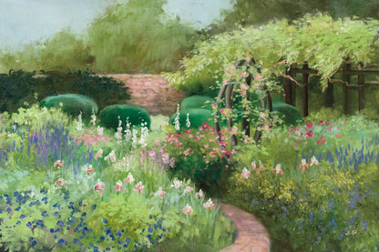 Garden Path by Julia Purinton. SKU 93107i. Archival Giclee Fine art print for wall decor.
