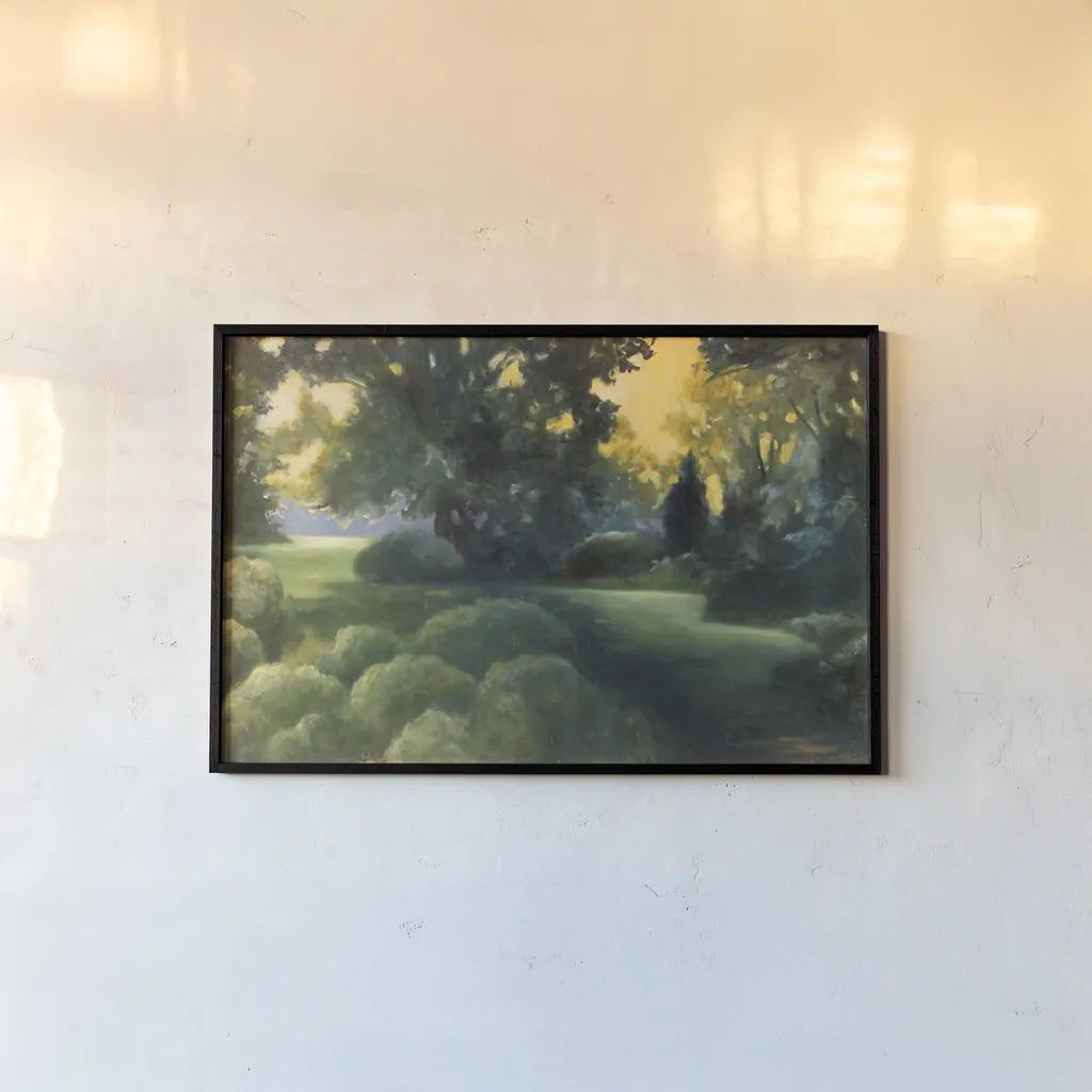 Garden of Good and Evil Crop by Julia Purinton. shown as a paper print in a black flame. Available as a archival giclee rolled canvas, fine art paper, or poster print. SKU 19683i.