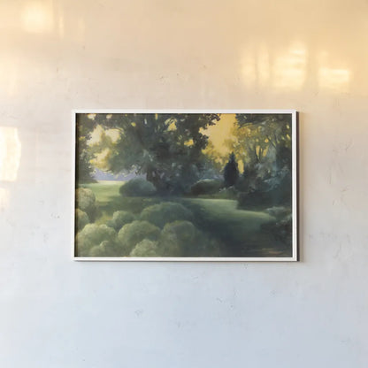 Garden of Good and Evil Crop by Julia Purinton. shown as a paper print in a white frame. Available as a archival giclee rolled canvas, fine art paper, or poster print. SKU 19683i.