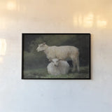 Gentle Guardian by Julia Purinton. shown as a paper print in a black flame. Available as a archival giclee rolled canvas, fine art paper, or poster print. SKU 103394i.