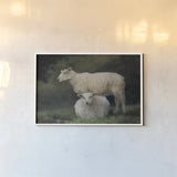 Gentle Guardian by Julia Purinton. shown as a paper print in a white frame. Available as a archival giclee rolled canvas, fine art paper, or poster print. SKU 103394i.