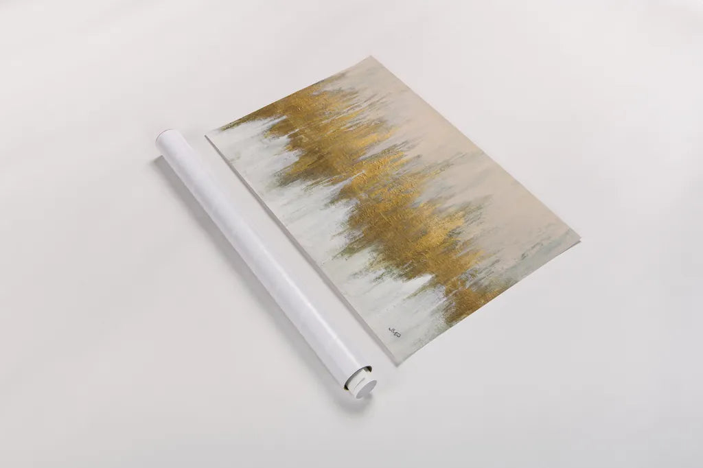 Glimmer I Crop by Julia Purinton. shown as a rolled paper print. Available as archival giclee rolled canvas, fine art paper, or poster print. SKU 84213i.