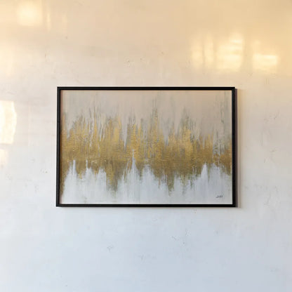 Glimmer I Crop by Julia Purinton. shown as a paper print in a black flame. Available as a archival giclee rolled canvas, fine art paper, or poster print. SKU 84213i.