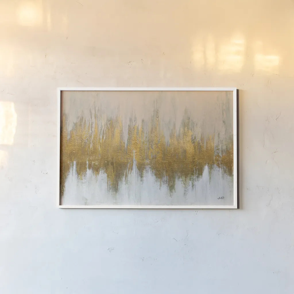 Glimmer I Crop by Julia Purinton. shown as a paper print in a white frame. Available as a archival giclee rolled canvas, fine art paper, or poster print. SKU 84213i.