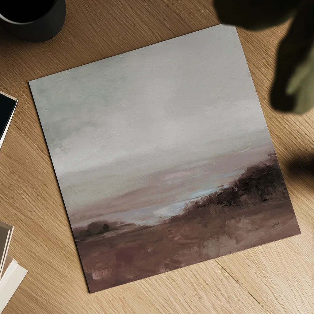 Glowing Valley Brown by Julia Purinton. Shown as a detailed flat fine art print, highlighting archival giclee quality. Available as an archival giclee rolled canvas, fine art paper, or poster print. SKU 78316a.