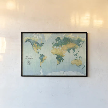 Golden Earth by Julia Purinton. shown as a paper print in a black flame. Available as a archival giclee rolled canvas, fine art paper, or poster print. SKU 53228i.