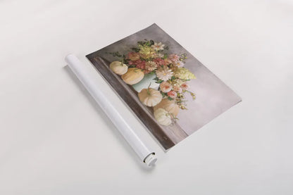 Harvest Bouquet by Julia Purinton. shown as a rolled paper print. Available as archival giclee rolled canvas, fine art paper, or poster print. SKU 81907i.
