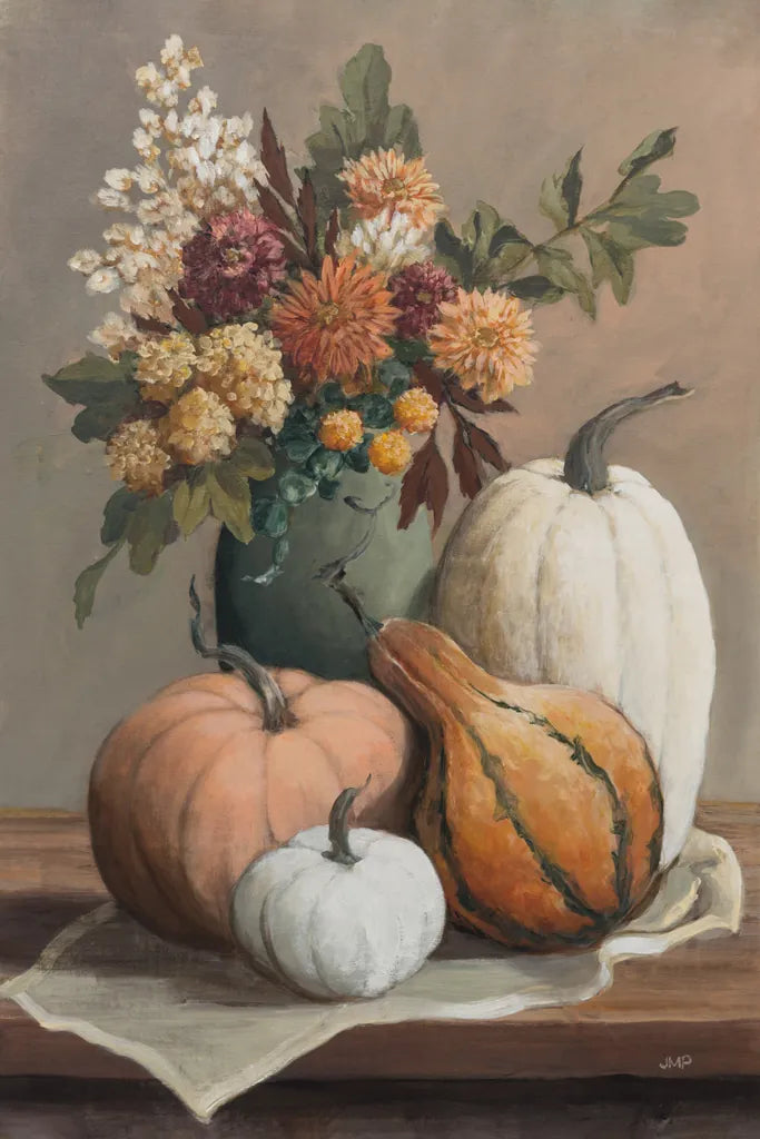 Harvest Still Life I by Julia Purinton. SKU 102413h. Archival Giclee Fine art print for wall decor.
