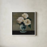 Her Favorite by Julia Purinton. Shown in a crisp white glass frame for a clean and minimalist style. Available as an archival giclee rolled canvas, fine art paper, or poster print. SKU 103380a.